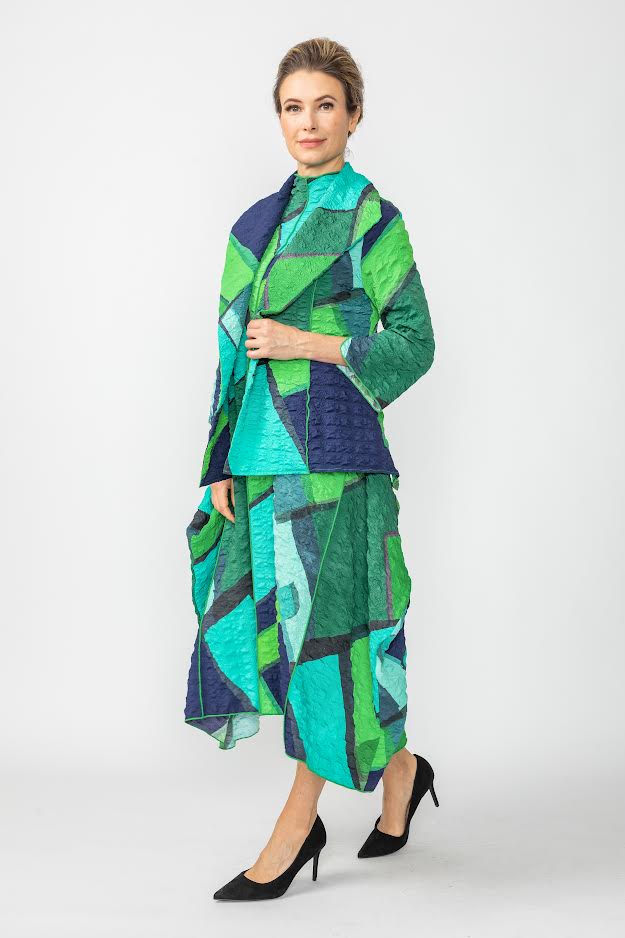 Open Front Jacket 7293J-BLUE