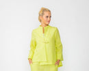 IC Collection One Button Textured Jacket 6439J-NEON