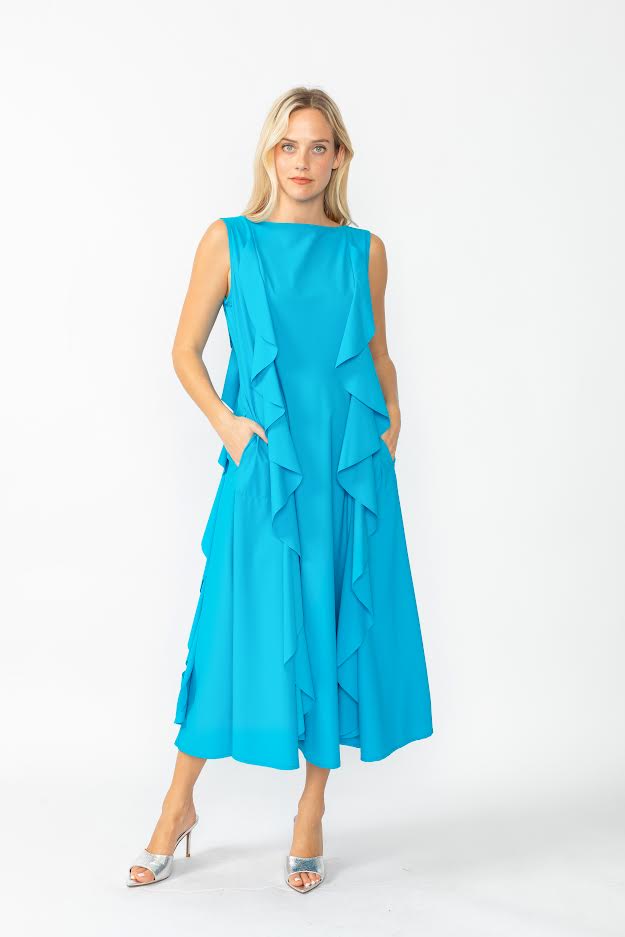 Sleeveless Ruffle Dress 6429D-DUP2