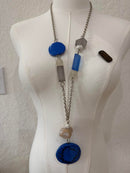 Made in Italy Blue Coco Necklace-NMB261