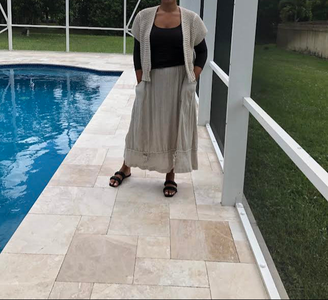 Yuvita Linen Skirt-2362