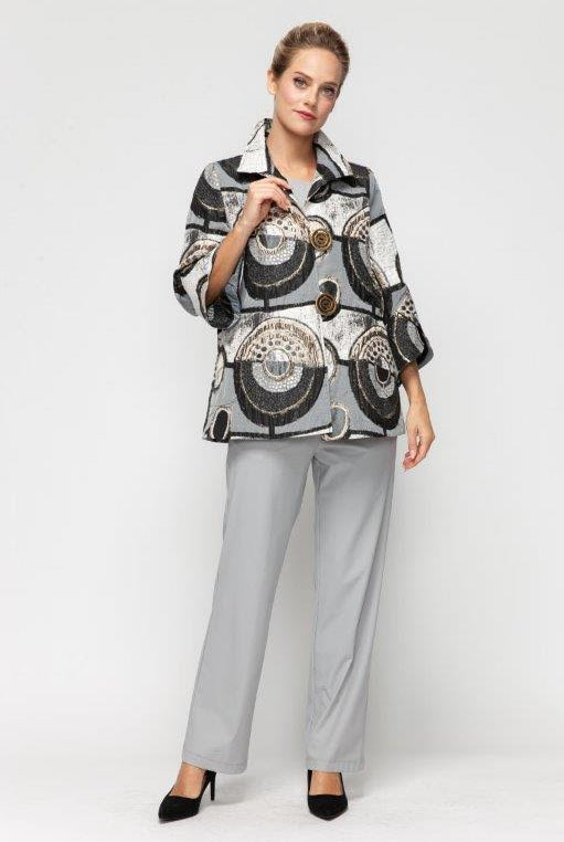IC Collection Geometric Statement Jacket 7446J | Unique Apparel USA