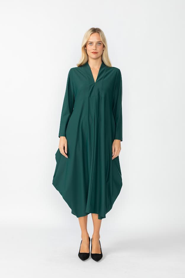 IC Collection V-Neck Dress-IC-4743D