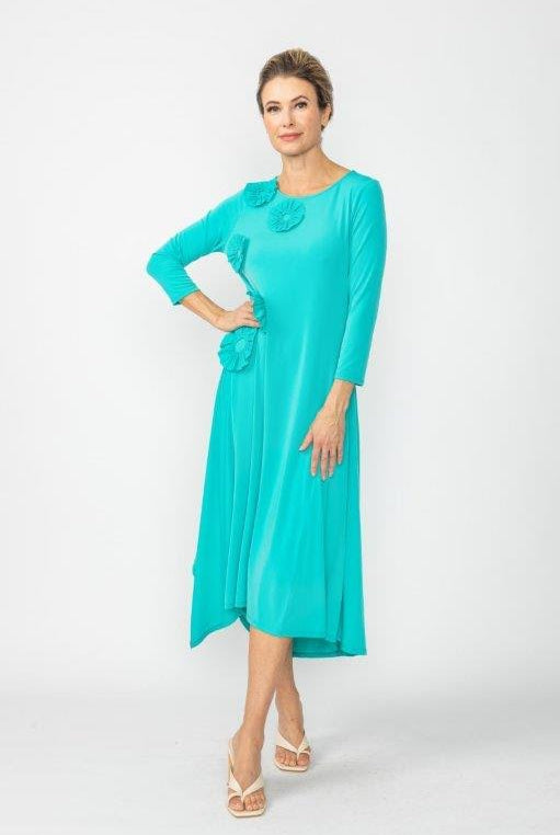 IC Collection Rosette Dress | Unique Apparel USA