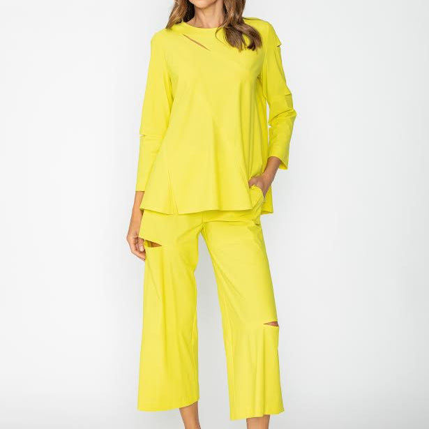 IC Collection Modern Slit-Neck Tunic-7653T