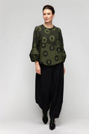 IC Collection Merrow Bubble Sleeve Top-7566T-DUP