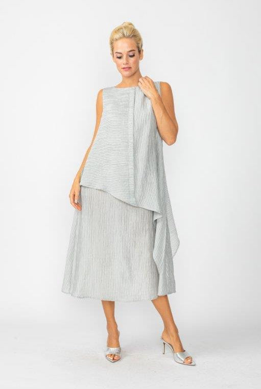 IC Collection Layered Dress-6816D-DUP | Unique Apparel USA
