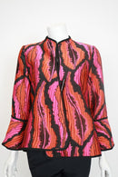 IC Collection Asymmetrical One Button Jacket-7332J