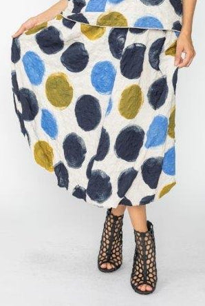 IC Collection Pucker Print Balloon Skirt-C1116S DUP | Unique Apparel USA