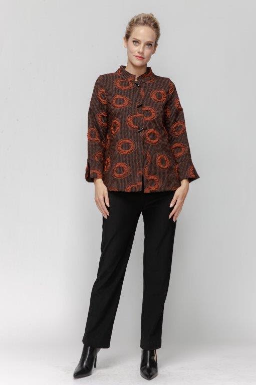 IC Collection Madalin Collar Jacket-7593J