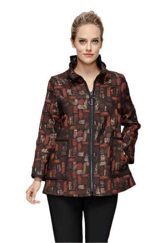IC Collection Wire Collar Zip-Up Jacket | Unique Apparel USA