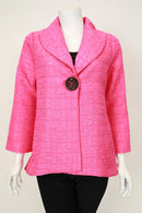 IC Collection One Button Shawl Jacket-7525J