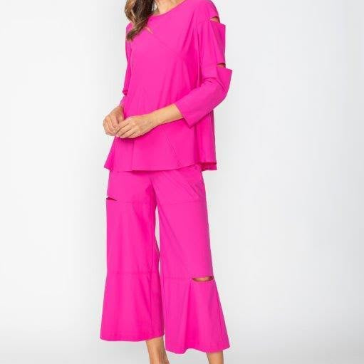 IC Collection Modern Slit-Neck Tunic-7653T