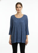 BY JJ Crinkle Knit Asymmetrical Tunic-Y-015