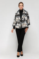 IC Collection Metallic Jacquard Jacket-C1047J