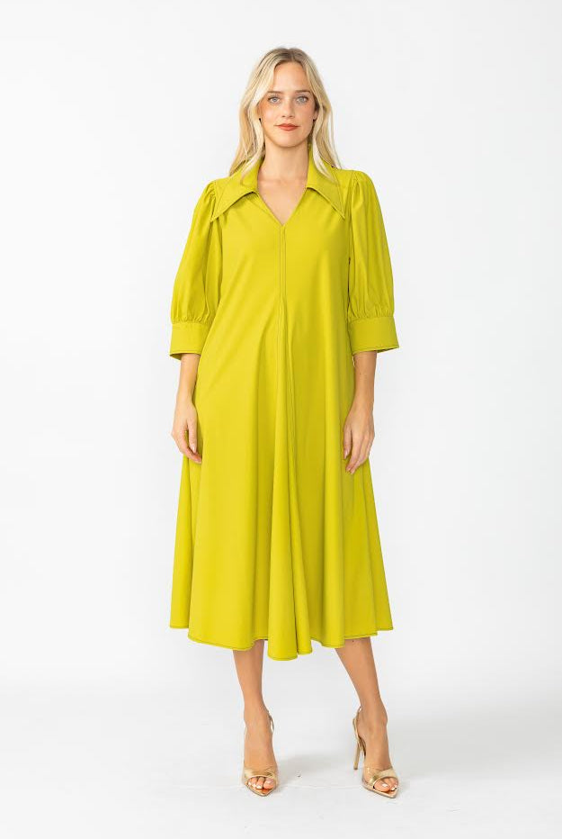 IC Collection Point Collar Dress 6858D-DUP | Unique Apparel USA