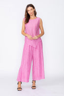 Textured Sleeveless Tank Top-7054T