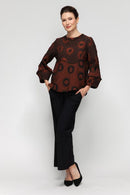 IC Collection Merrow Bubble Sleeve Top-7566T-DUP