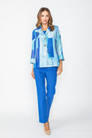 IC Collection Abstract Button-Front Jacket-C1039J