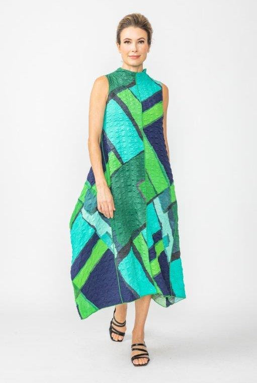 Sleeveless Back Zip Dress 7303D | Unique Apparel USA