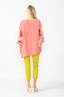 IC Collection Asymmetrical Abstract Top 7316T-PINK