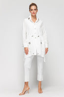 IC Collection Cinched Waist Blouse-IC-6633B