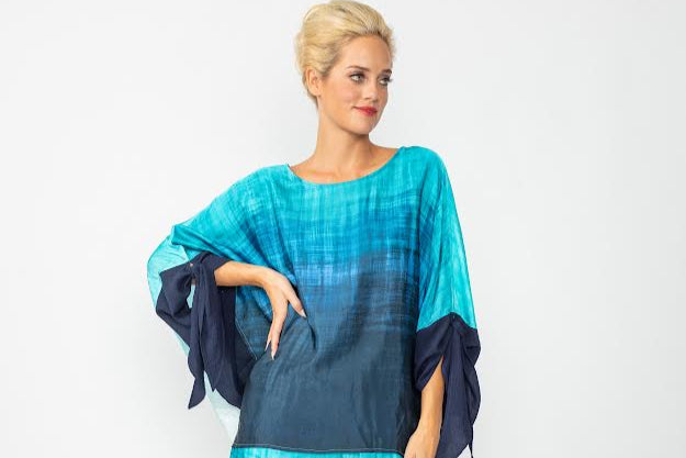 Ombrette Pancho with Knot Sleeve-6868T-DUP