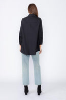 IC Collection White Button Down Blouse-IC-3758B