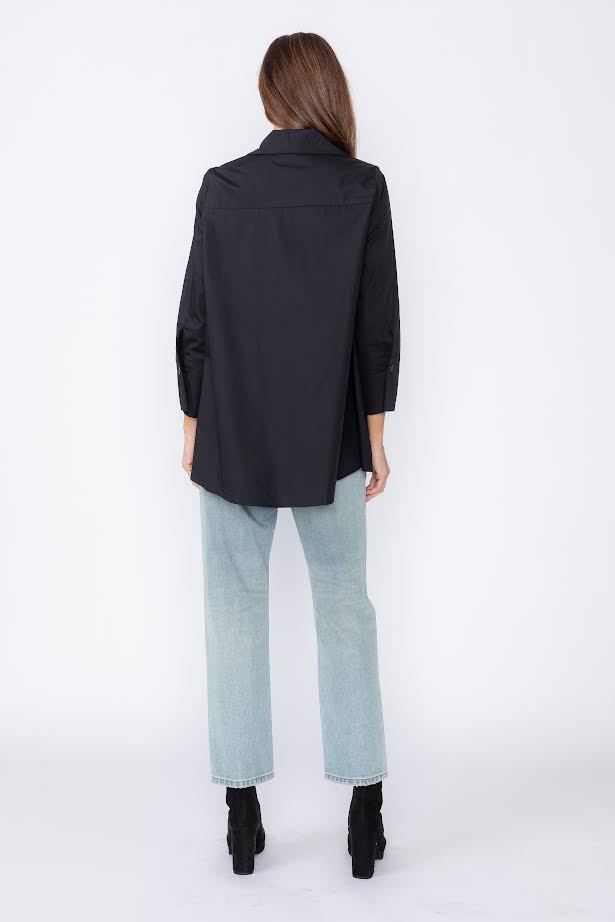 IC Collection White Button Down Blouse-IC-3758B