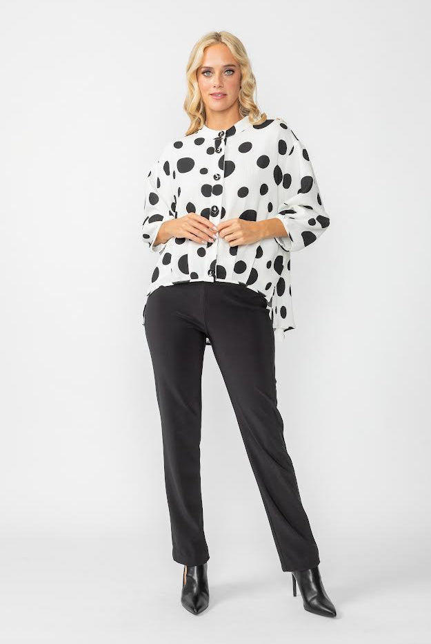 Pleat Hem Kimona Blouse 7027B | Unique Apparel USA