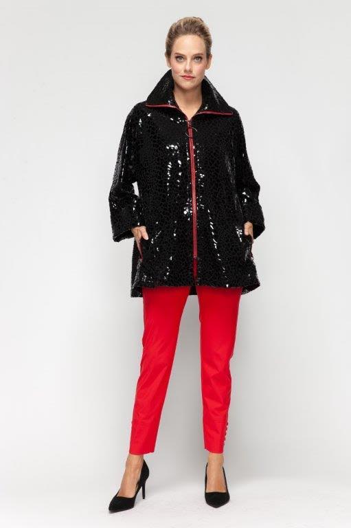 IC Collection Gloss Mosaic Zip Jacket-7194J