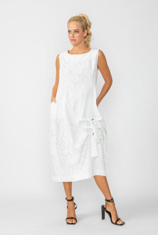 Crackle Bubble Hem Dress | Unique Apparel USA