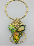 Jeff Lieb Iridescent Butterfly Statement Necklace-33964
