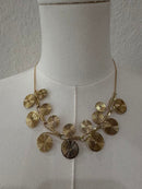 Golden Spiral Statement Necklace-4449
