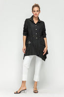 IC Collection Cinched Waist Blouse-IC-6633B