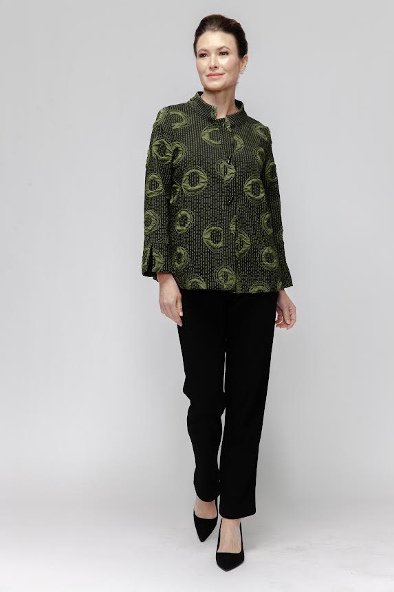 IC Collection Madalin Collar Jacket-7593J