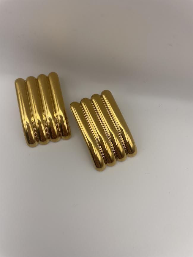 Macrae Gold Bar Earrings-3058G