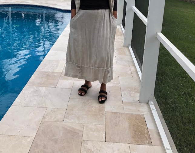 Yuvita Linen Skirt-2362