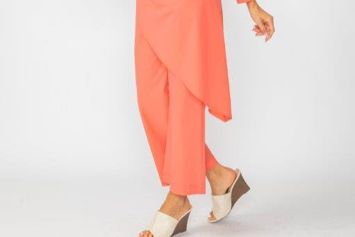 WIDE LEG STRAIGHT PANTS-6465P