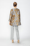 IC Collection Silver-Gold Textured Tunic-7540J