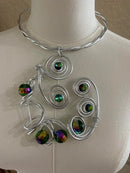 Jeff Lieb Rainbow Stones Necklace-JL-29654