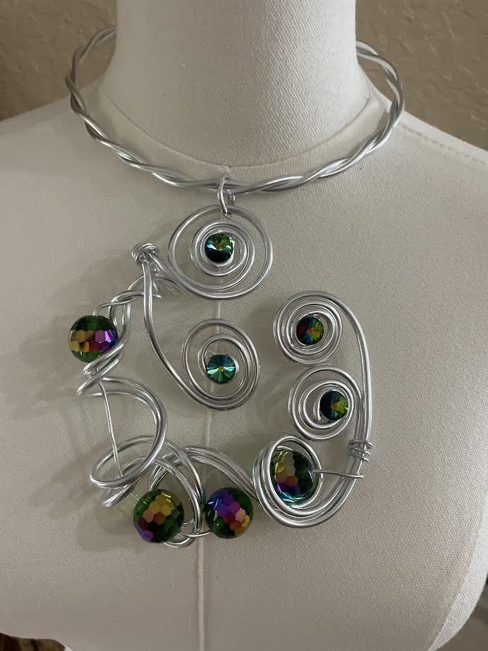 Jeff Lieb Rainbow Stones Necklace-JL-29654