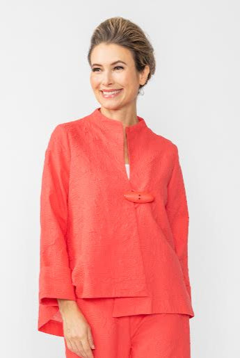 IC Collection One Button Textured Jacket 6439J | Unique Apparel USA