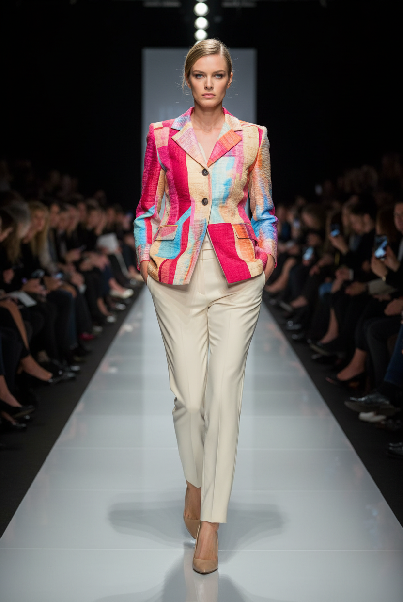 IC Collection Abstract Button-Front Jacket | Unique Apparel USA
