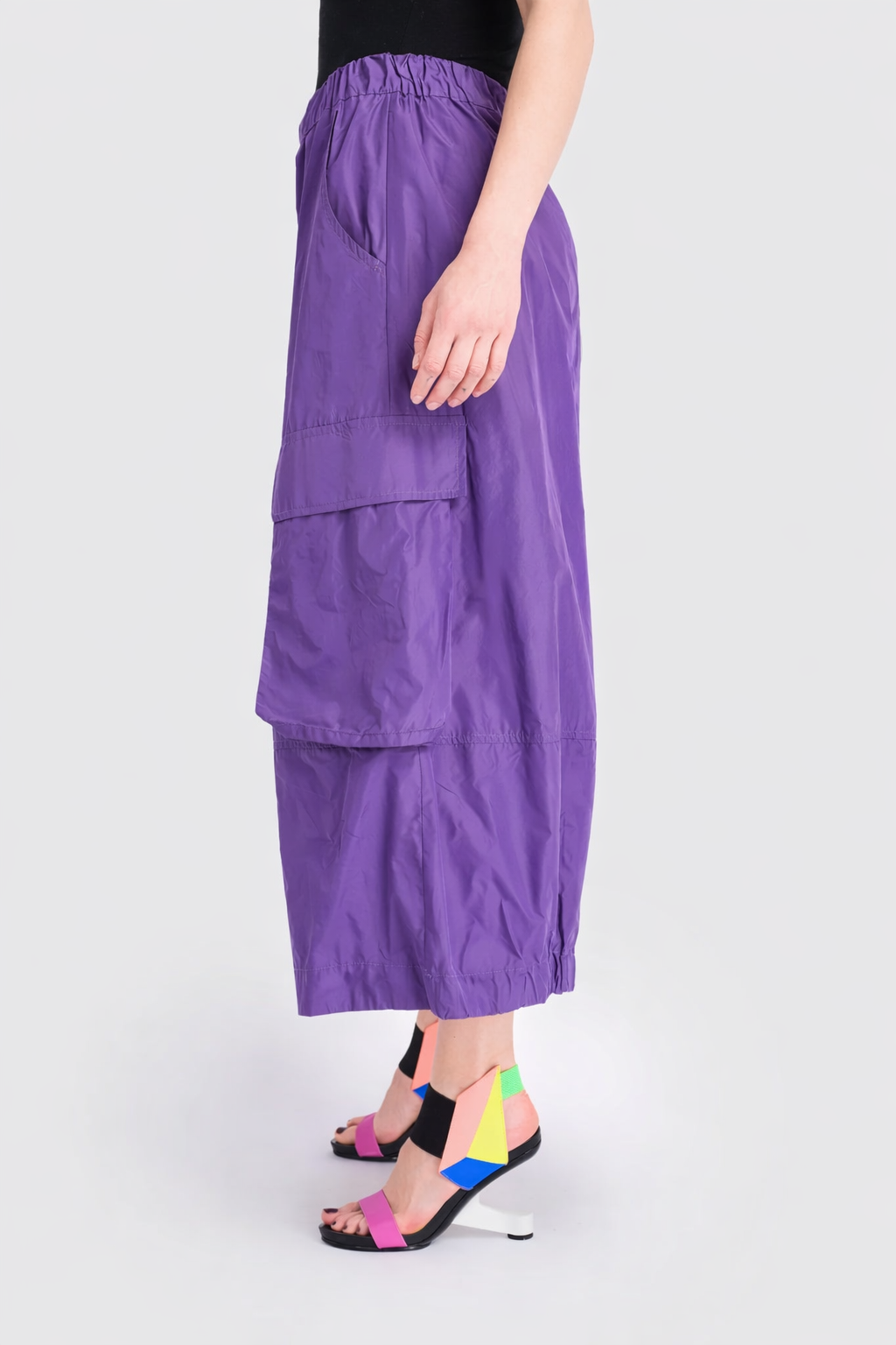 Alembika Swish Wide Cargo Pants, Amethyst- EP318A