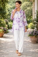 IC Collection Sheer Floral Jacket-IC-2277J-DUP