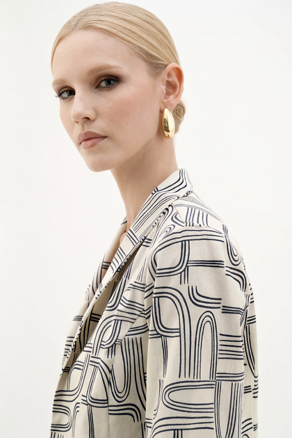 Joseph Ribkoff Millennium Geometric Print Straight-Cut Jacket-262047