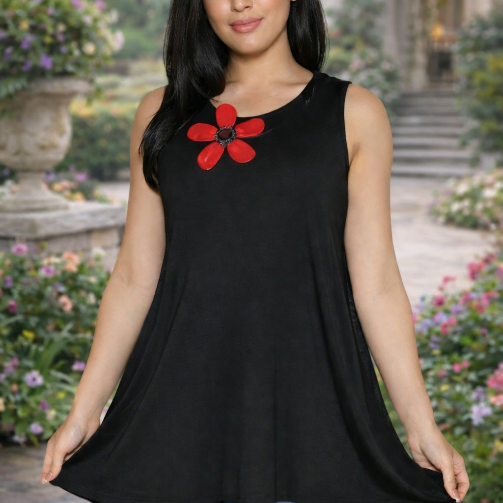 Sun Kim Sleeveless Tunic-SK159