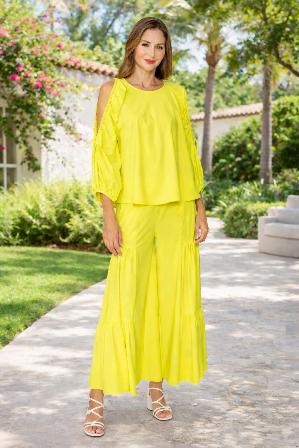 IC Collection Tie-Sleeve Cold Shoulder Dolman Top | Unique Apparel USA