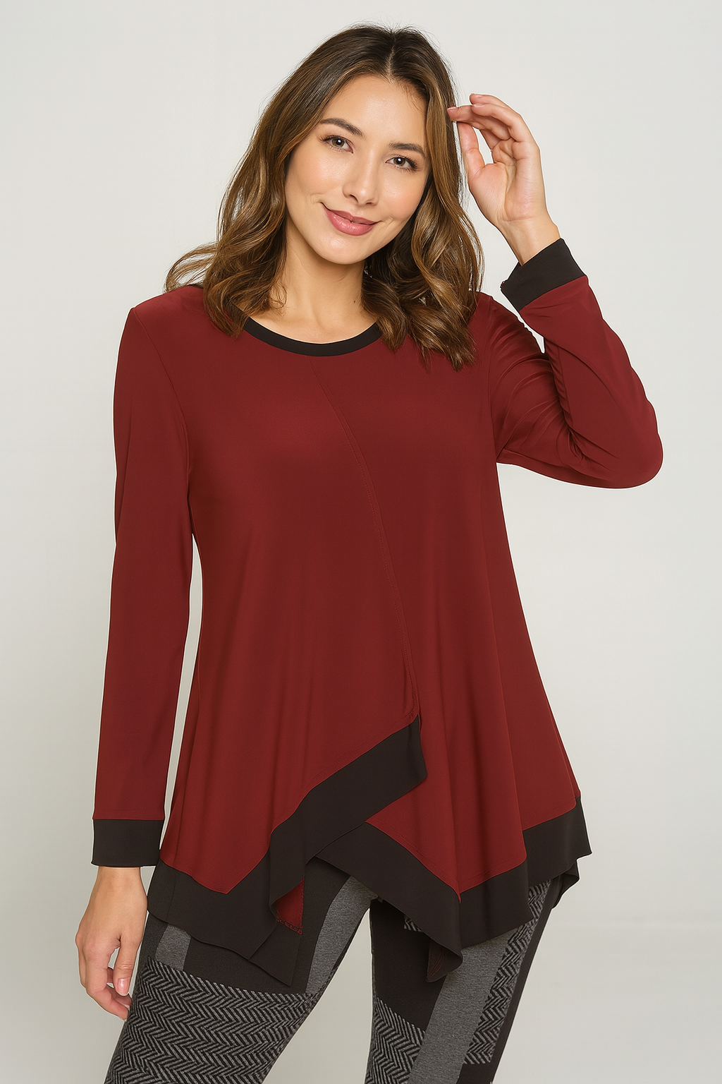 By JJ Asymmetrical Tunic-IT-256-SPCE